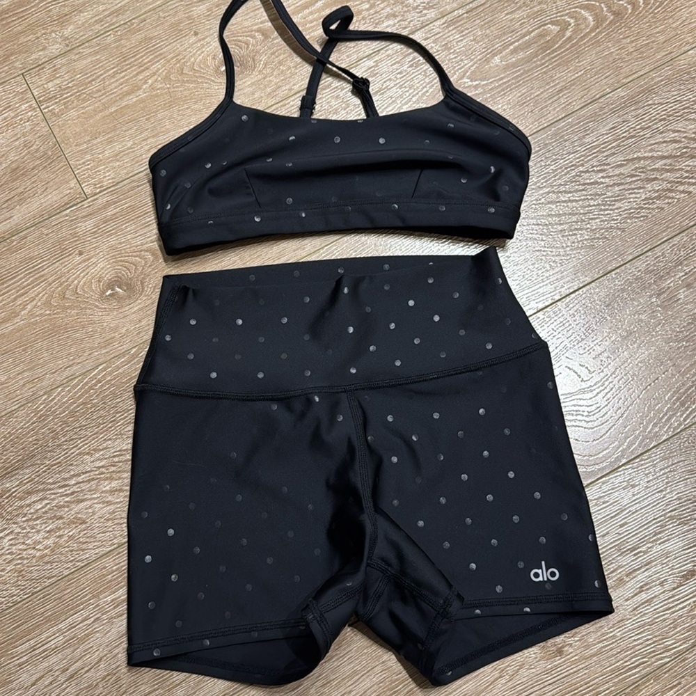 Alo Yoga Airlift Polka Dot Set